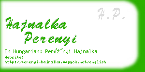 hajnalka perenyi business card